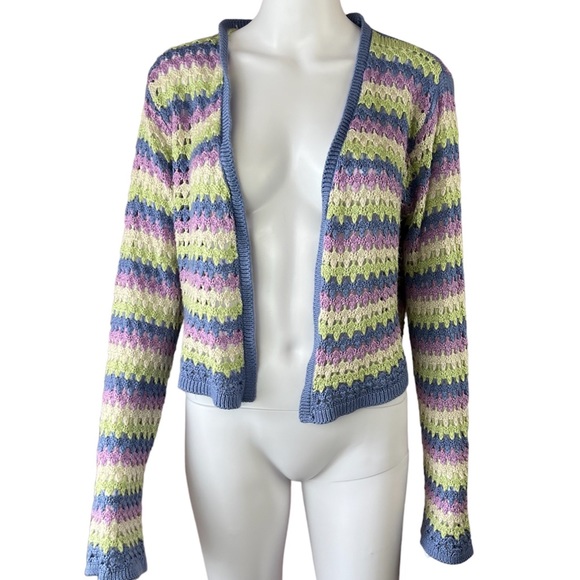 Vintage Sweaters - Crochet Cardigan